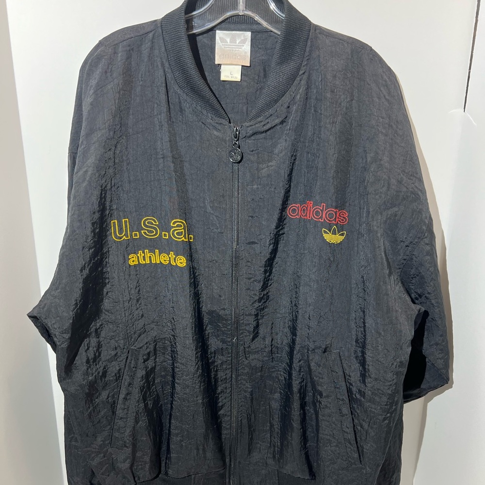 Vintage Adidas USA athlete nylon jacket‎ size large